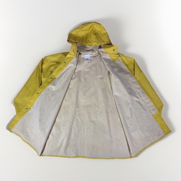 Stearns Yellow PVC Raincoat Mens XL Hooded Work Fishing Rain Gear Jacket - Picture 3 of 16